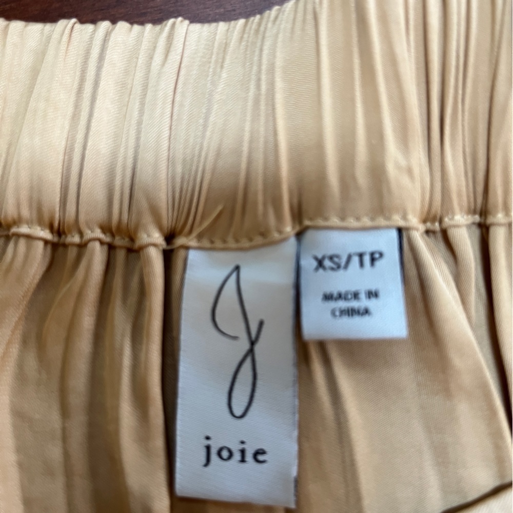 NWOT Joie gold pleated maxi skirt size Xsmall - Picture 4 of 6